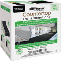 Syst&egrave;me de rev&ecirc;tement au mica pour comptoir Countertop Transformations, 1,42 L, Trousse, Mica noir Advanced Consulting and Training Ltd.