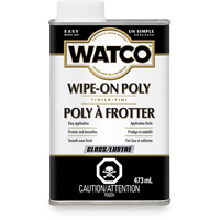 Teinture &agrave; essuyage en poly Watco, 473 ml, Transparent, Brillant Advanced Consulting and Training Ltd.