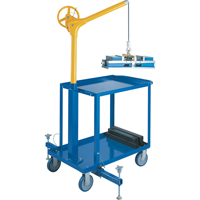 Tall Industrial Lifting Device with Mobile Cart, 500 lbs. (0.25 tons) Capacity Advanced Consulting and Training Ltd.