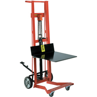 Gerbeur hydraulique &agrave; plateforme, M&eacute;canisme Pompe au pied, Capacit&eacute; de 750 lb, Levage max de 54" Advanced Consulting and Training Ltd.