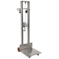 Empileur &agrave; plateforme, M&eacute;canisme Treuil manuel, Capacit&eacute; de 400 lb, Levage max de 58" Advanced Consulting and Training Ltd.