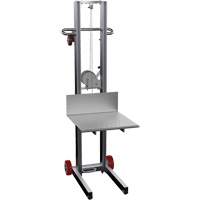 Empileur &agrave; plateforme, M&eacute;canisme Treuil manuel, Capacit&eacute; de 400 lb, Levage max de 58" Advanced Consulting and Training Ltd.