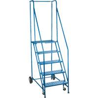 CSA-Certified Rolling Step Ladder, 5 Steps, 22" Step Width, 46" Platform Height, Steel Advanced Consulting and Training Ltd.