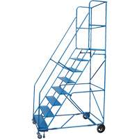 CSA-Certified Rolling Step Ladder with Locking Step, 8 Steps, 30" Step Width, 72" Platform Height, Steel Advanced Consulting and Training Ltd.