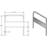 30" Chrome Handle for Platform Truck Advanced Consulting and Training Ltd.