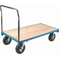Chariot &agrave; plateforme robuste, 48" lo x 24" la, Capacit&eacute; de 1200 lb, Roues en Pneumatique Advanced Consulting and Training Ltd.