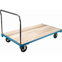 Chariot &agrave; plateforme robuste, 96" lo x 48" la, Capacit&eacute; de 2000 lb, Roues en Caoutchouc Advanced Consulting and Training Ltd.