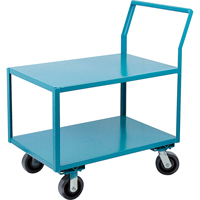 Heavy-Duty Low Profile Shop Carts, 2 Tiers, 18" W x 30" D x 41" H, 2400 lbs. Cap. Advanced Consulting and Training Ltd.