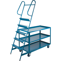 Stock Picking Carts, Steel, 24" W x 64" D, 3 Shelves, 1200 lbs. Capacity Advanced Consulting and Training Ltd.