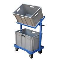 Chariot &agrave; cueillette, Acier, 30-11/16" la x 19-1/4" p, 2 tablettes, Capacit&eacute; 200 lb Advanced Consulting and Training Ltd.