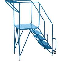 Mechanics/Maintenance Rolling Ladder, Steel, 5 Steps, 47" Platform Height Advanced Consulting and Training Ltd.