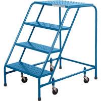 CSA Rolling Step Ladder, 4 Steps, 22" Step Width, 37" Platform Height, Steel Advanced Consulting and Training Ltd.