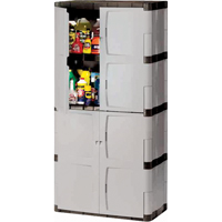 Armoire robuste, Plastique, 3 Tablettes, 72" h x 36" la x 18" P, Mica et charbon Advanced Consulting and Training Ltd.