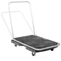 Chariot &agrave; plateforme utilitaire, 30-1/2" lo x 20-1/2" la, 250 lb cap, Roues Caoutchouc Advanced Consulting and Training Ltd.