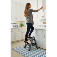 Folding Step Stool, 2 Steps, 19-1/2" x 20-1/2" x 22-3/4" High Advanced Consulting and Training Ltd.