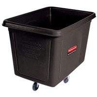Cube Truck, Black Recycled Plastic, 38" L x 26" W x 28" H, 8 cu. Ft Volume, 300 lbs. Capacity Advanced Consulting and Training Ltd.