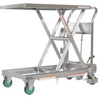 Hydraulic Scissor Lift Table, 31-1/2" L x 19-1/2" W, Stainless Steel, 550 lbs. Capacity Advanced Consulting and Training Ltd.
