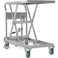 Hydraulic Scissor Lift Table, 31-1/2" L x 19-1/2" W, Stainless Steel, 550 lbs. Capacity Advanced Consulting and Training Ltd.