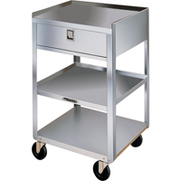 Supports en acier inoxydable pour &eacute;quipement, 300 lb Capacit&eacute;, Acier inoxydable, 16-3/4" x la, 30-1/8" x ha, 18-3/4" p, 1 tirroirs Advanced Consulting and Training Ltd.