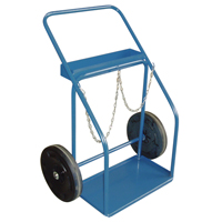 Gas Cylinder Carts, Rubber Wheels, 13" W x 25" L Base, 1000 lbs. Advanced Consulting and Training Ltd.