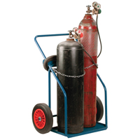Gas Cylinder Carts, Rubber Wheels, 13" W x 25" L Base, 1000 lbs. Advanced Consulting and Training Ltd.