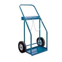 Gas Cylinder Carts, Semi-Pneumatic Wheels, 19" W x 10" L Base, 1000 lbs. Advanced Consulting and Training Ltd.