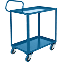 Chariot ergonomique &agrave; tablettes, 800 lb Capacit&eacute;, Acier, 26" la x 37" ha x 38" p, Bordure vers le haut Advanced Consulting and Training Ltd.
