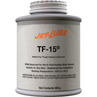 Compos&eacute; d'&eacute;tanch&eacute;it&eacute; sans m&eacute;tal pour raccord filet&eacute; TF-15, Canette &agrave; dessus brosse, 227 ml, -46° C - 315° C/50° F - 600° F Advanced Consulting and Training Ltd.
