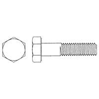 Vis d'assemblage &agrave; t&ecirc;te hexagonale, 1/2"-13 dia., 1" lo, Ordinaire, Cors&eacute;, Grade 5 Advanced Consulting and Training Ltd.