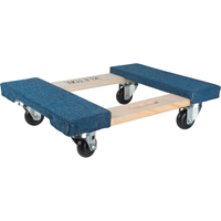 Carpeted Ends Hardwood Dolly, Wood Frame, 18" W x 30" L, 900 lbs. Capacity Advanced Consulting and Training Ltd.