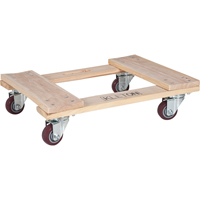 Hardwood Dolly, Polyurethane Wheels, 900 lbs. Capacity, 18" W x 24" D x 7" H Advanced Consulting and Training Ltd.