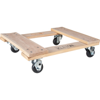 Hardwood Dolly, Polyolefin Wheels, 1000 lbs. Capacity, 18" W x 24" D x 7" H Advanced Consulting and Training Ltd.