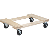 Hardwood Dolly, Polyolefin Wheels, 900 lbs. Capacity, 18" W x 24" D x 7" H Advanced Consulting and Training Ltd.