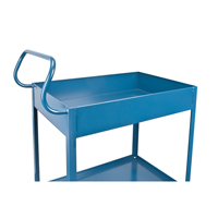 Deep Lipped Service Cart, 2 Tiers, 24" W x 47" H x 36" D, 1200 lbs. Capacity Advanced Consulting and Training Ltd.