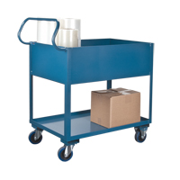 Deep Lipped Service Cart, 2 Tiers, 24" W x 47" H x 36" D, 1200 lbs. Capacity Advanced Consulting and Training Ltd.