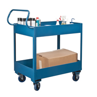 Deep Lipped Service Cart, 2 Tiers, 24" W x 47" H x 36" D, 1200 lbs. Capacity Advanced Consulting and Training Ltd.