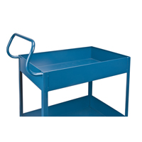 Deep Lipped Service Cart, 2 Tiers, 24" W x 47" H x 36" D, 1200 lbs. Capacity Advanced Consulting and Training Ltd.
