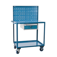 Mobile Service Cart, 2 Tiers, 24" W x 57" H x 40" D, 1200 lbs. Capacity Advanced Consulting and Training Ltd.