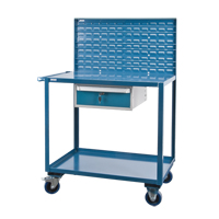 Mobile Service Cart, 2 Tiers, 24" W x 57" H x 40" D, 1200 lbs. Capacity Advanced Consulting and Training Ltd.