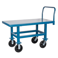 Chariots &agrave; plateforme sur&eacute;lev&eacute;e, 48" lo x 24" la x Capacit&eacute; 2000 lb, Roues en Nylon Advanced Consulting and Training Ltd.