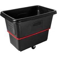 Heavy-Duty Utility Cube Truck, Black Recycled Plastic, 43-1/4" L x 28" W x 33-3/4" H, 12 cu. ft. Volume, 800 lbs. Capacity Advanced Consulting and Training Ltd.