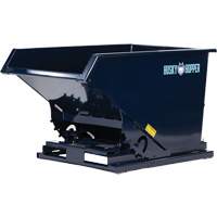Self-Dumping Hopper, Steel, 3/4 cu.yd., Blue Advanced Consulting and Training Ltd.