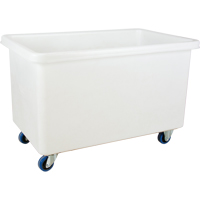 Chariot-caisse &agrave; parois droites, Poly&eacute;thyl&egrave;ne blanc, 46" lo x 28" la x 31" h, Volume 14 pi³, Capacit&eacute; 600 lb Advanced Consulting and Training Ltd.