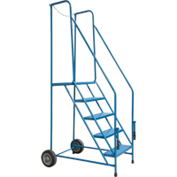 Trailer Access Rolling Ladder with Rails, 4 Steps, 22" Step Width, 37" Platform Height, Steel Advanced Consulting and Training Ltd.