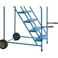 Trailer Access Rolling Ladder with Rails, 4 Steps, 22" Step Width, 37" Platform Height, Steel Advanced Consulting and Training Ltd.