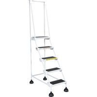 &eacute;chelles Stop-Step pour travaux l&eacute;gers, 5 marches, Largeur de la marche 16", Hauteur de la plateforme 47-11/16", Acier Advanced Consulting and Training Ltd.