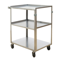 Shelf Carts, 3 Tiers, 18" W x 32" H x 27-3/8" D, 500 lbs. Capacity Advanced Consulting and Training Ltd.