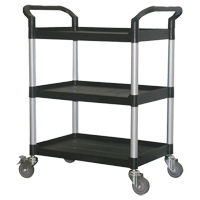 Utility Cart, 3 Tiers, 33-1/2" x 39-3/8" x 19", 300 lbs Capacity Advanced Consulting and Training Ltd.