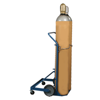 Professional Double Gas Cylinder Truck CC-2, Mold-on Rubber Wheels, 16-7/8" W x 7-1/4" L Base, 500 lbs. Advanced Consulting and Training Ltd.