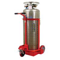 Large Liquid Gas Cylinder Truck LCC, Polyurethane Wheels, 20" W x 20" D Base, 1000 lbs. Advanced Consulting and Training Ltd.